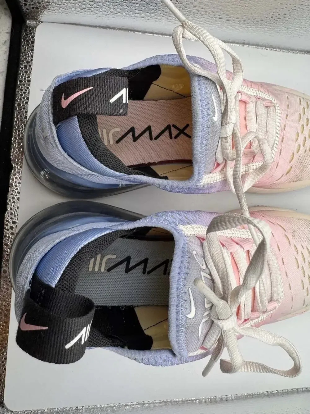 Nike Women's Air Max 270 'Aluminum Pink Foam' Gradient Shoes IB4017-468 - Picture 6 of 8